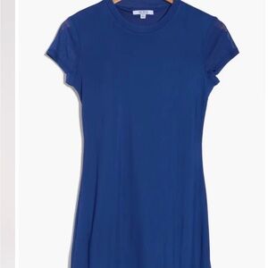 AFRM Zinnie Capsleeve Blue Mini Dress